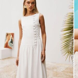 Sabo Skirt White Maxi Dress